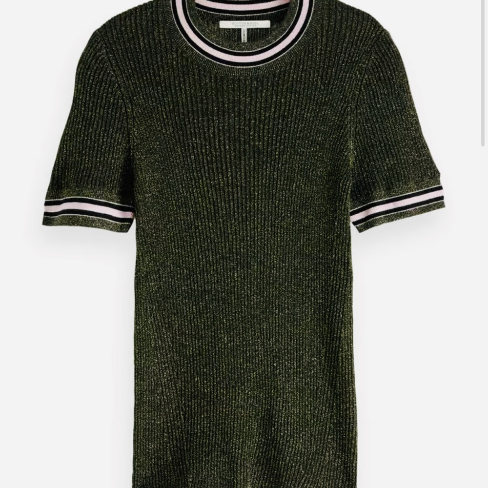 Scotch & Soda Short Sleeve Lurex Knit Tee - image 4